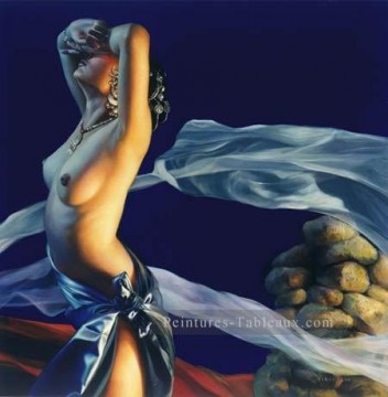 nc0011GD réaliste photo femme nue Peinture à l'huile